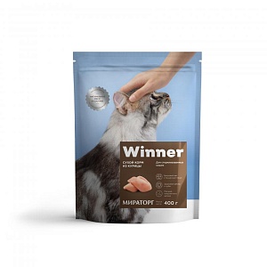 -Полнорационный сухой корм для стерилизованных кошек из курицы 0,4 кг